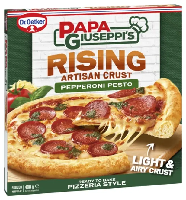Dr. Oetker Papa Giuseppi’s Rising Artisan Crust Pepperoni Pesto Pizza