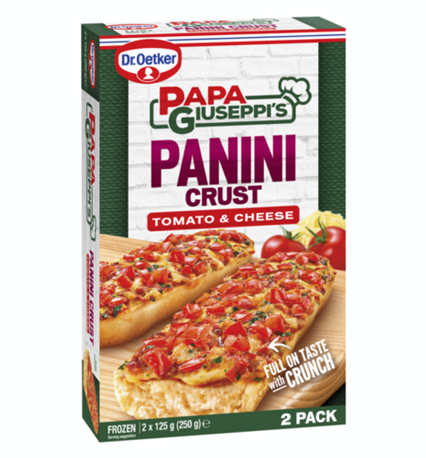 Dr. Oetker Papa Giuseppi’s Panini Crust Tomato & Cheese